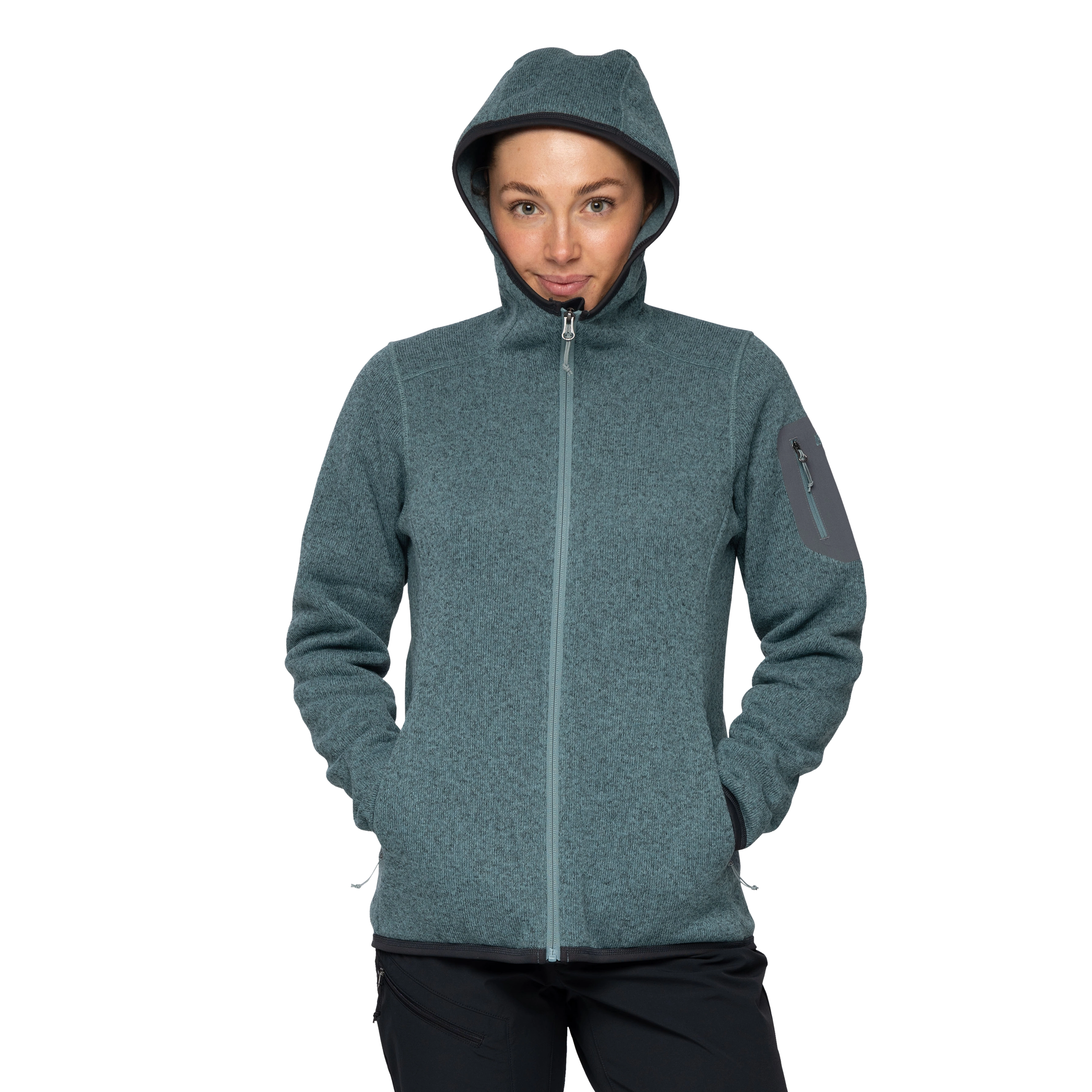 Kamphaug Knitted W Hoodie