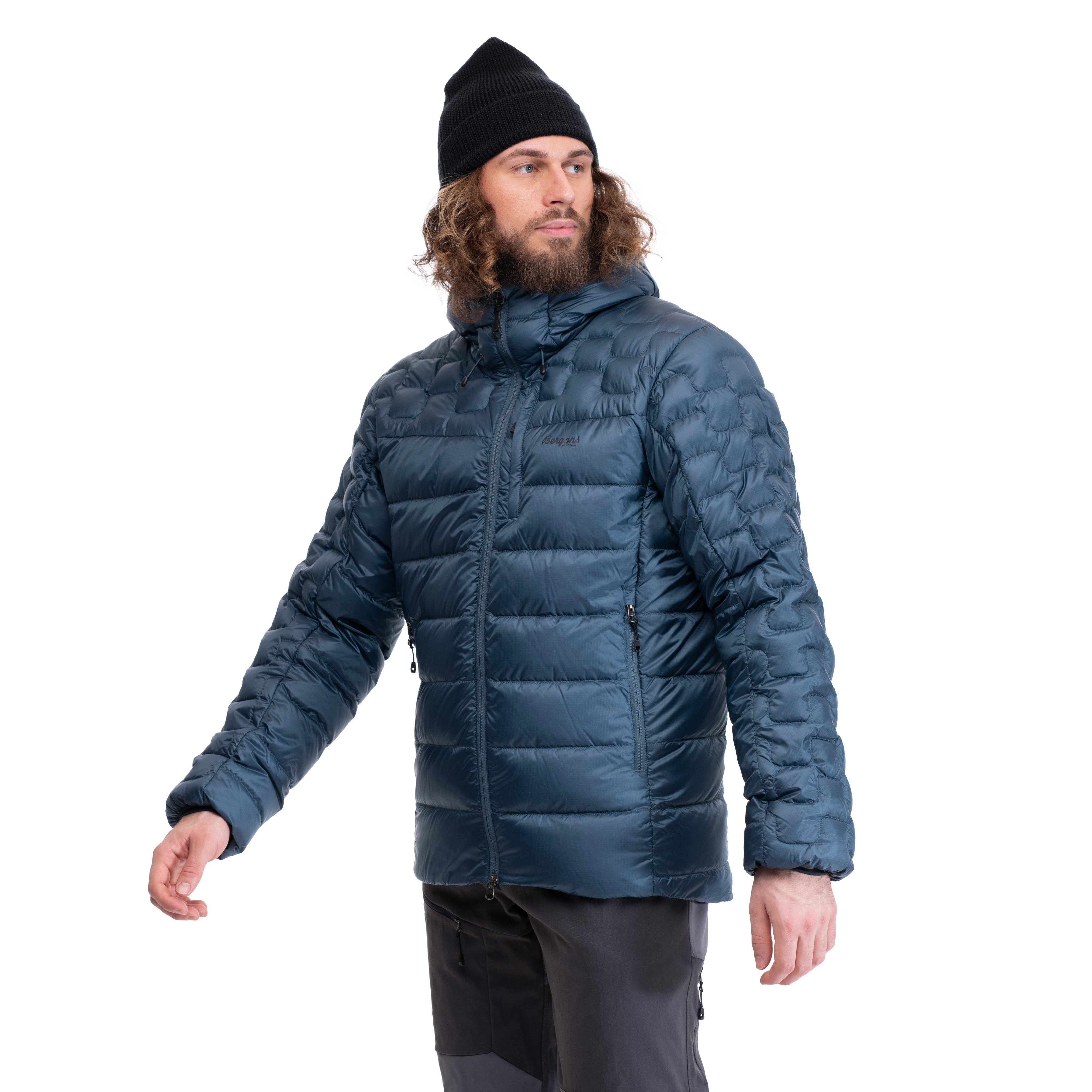 Magma Medium Down Jacket w/Hood Men