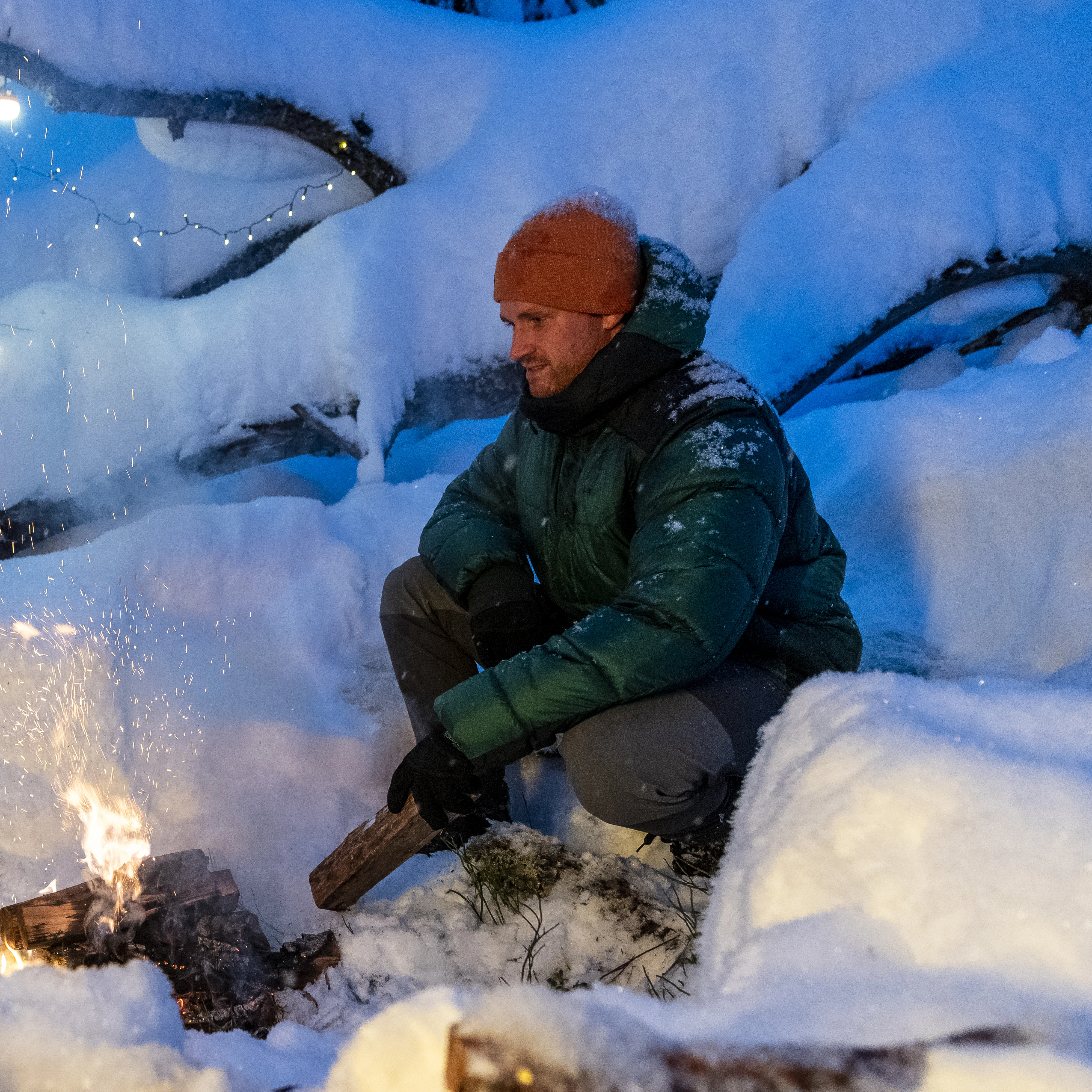 Magma Warm Down Jacket w/Hood Men