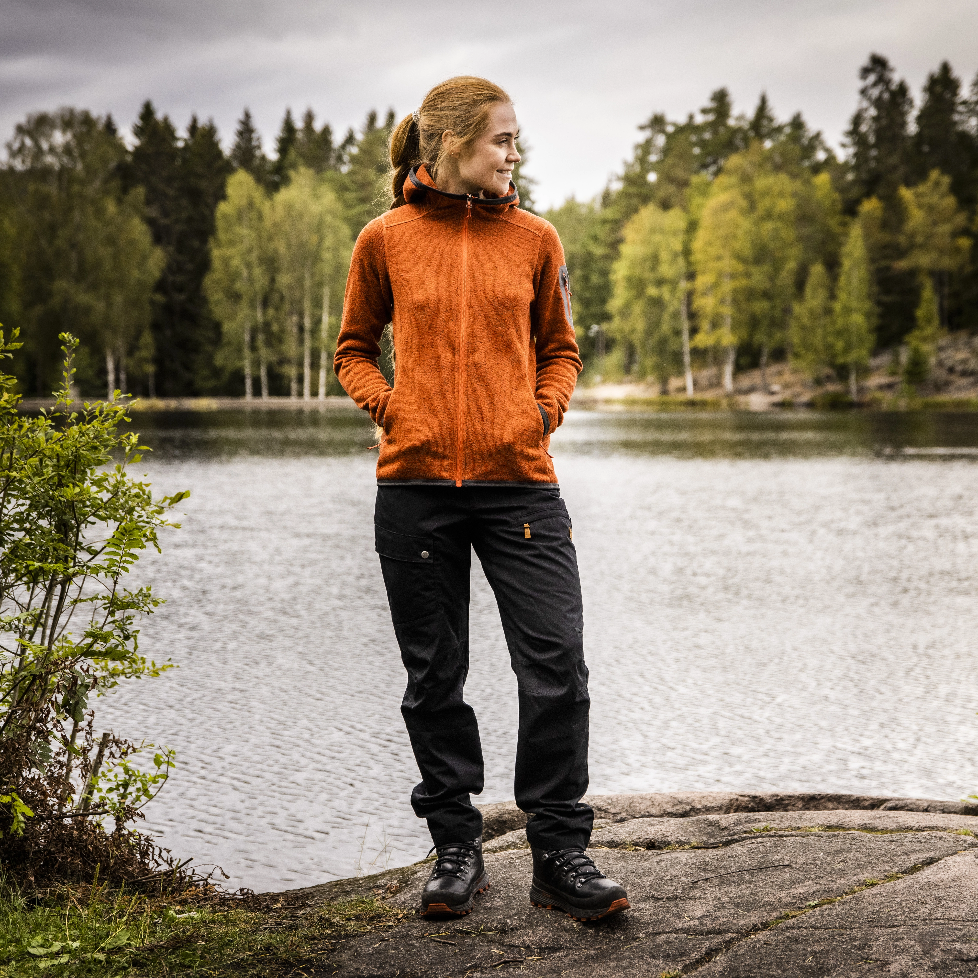 Inner:Pure Merino Half Zip Women