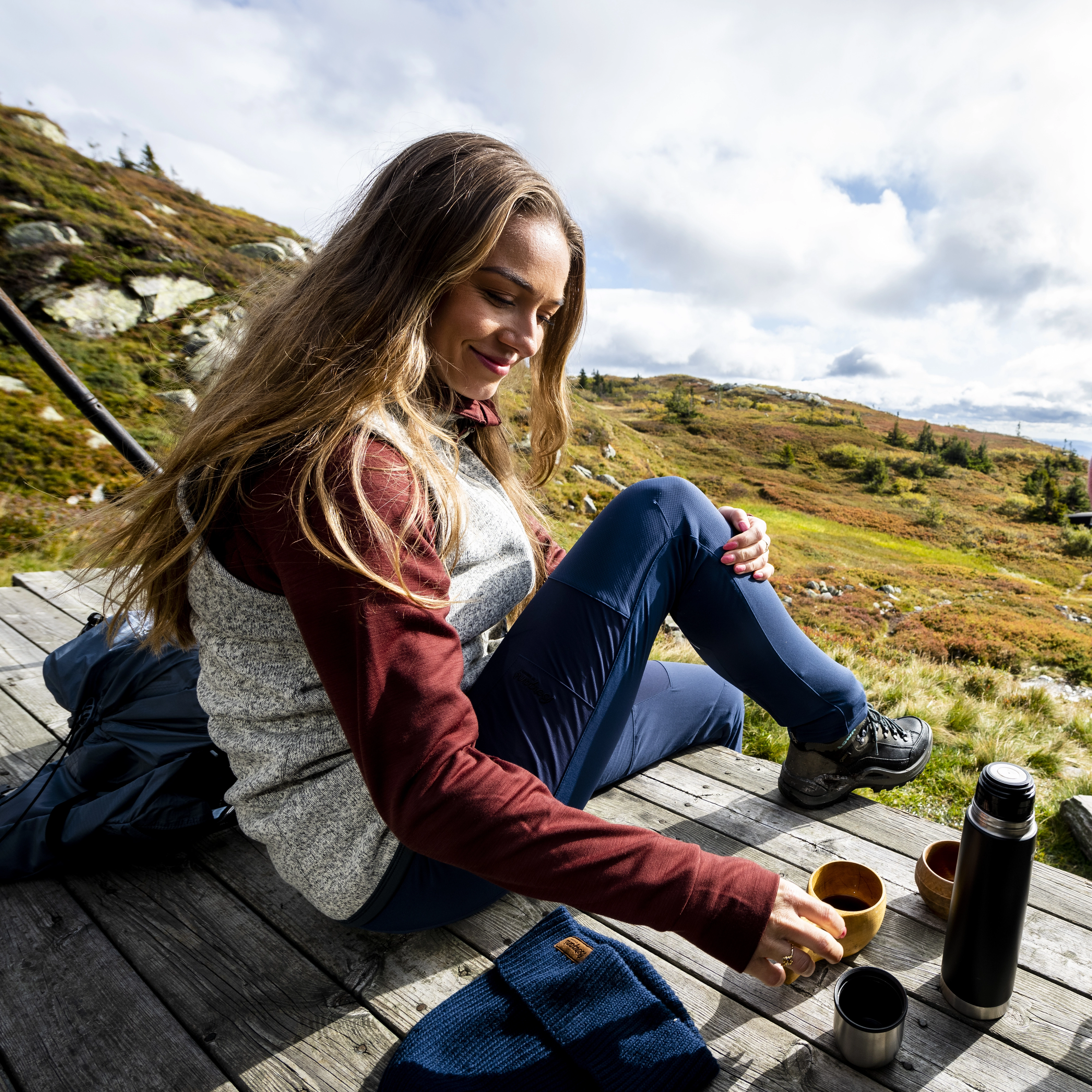 Inner:Pure W Half Zip