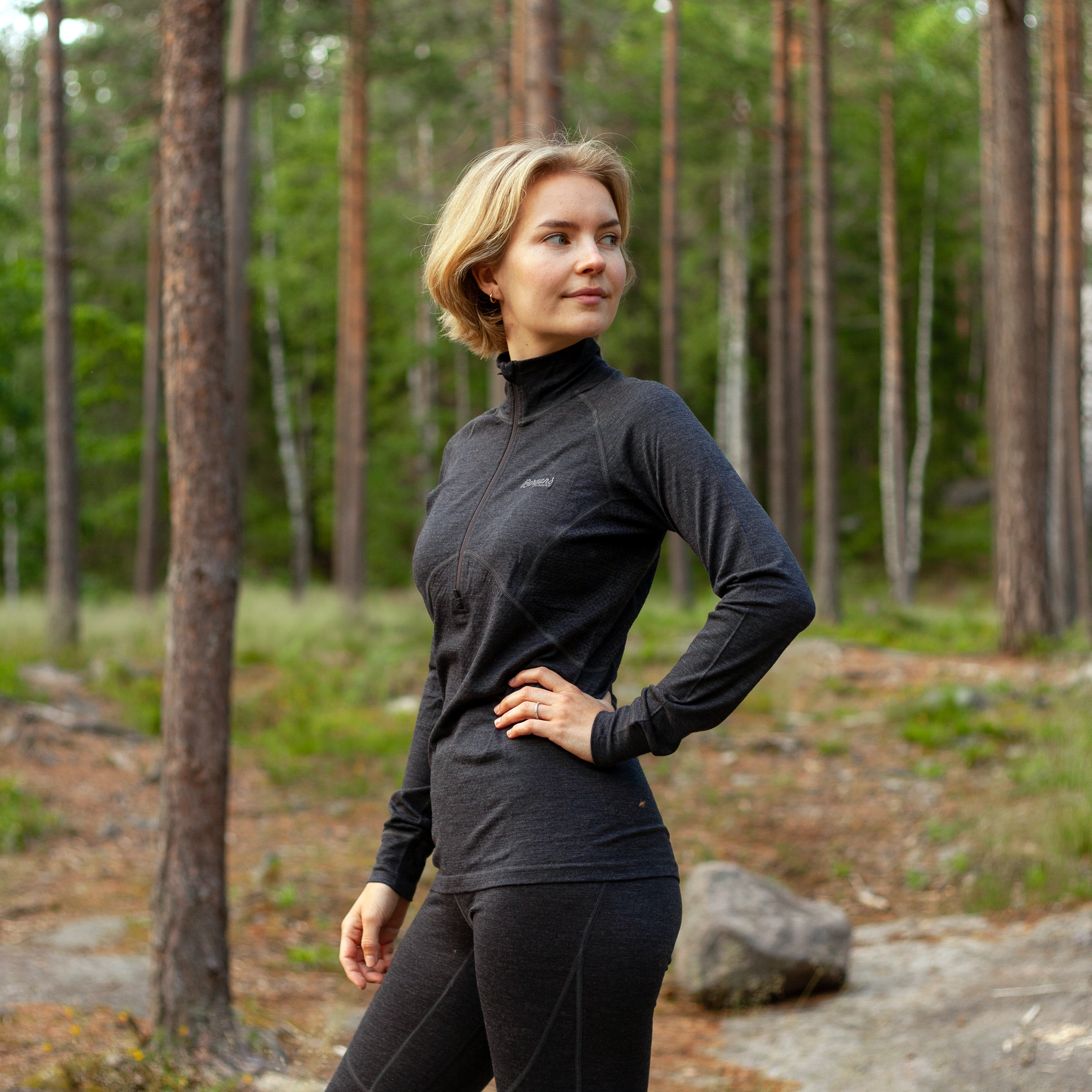 Inner:Pure W Half Zip