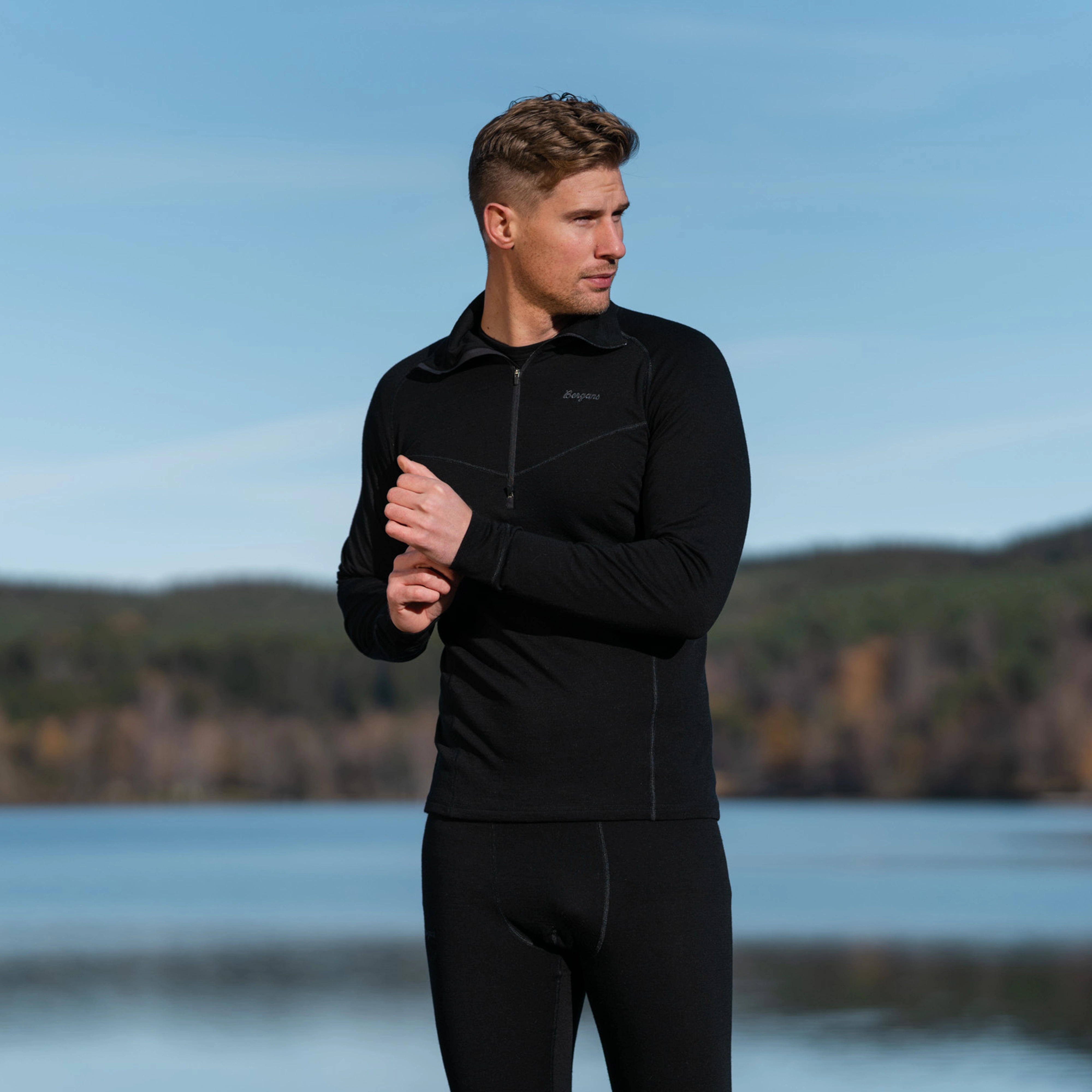 Inner:Dual Merino Half Zip Men