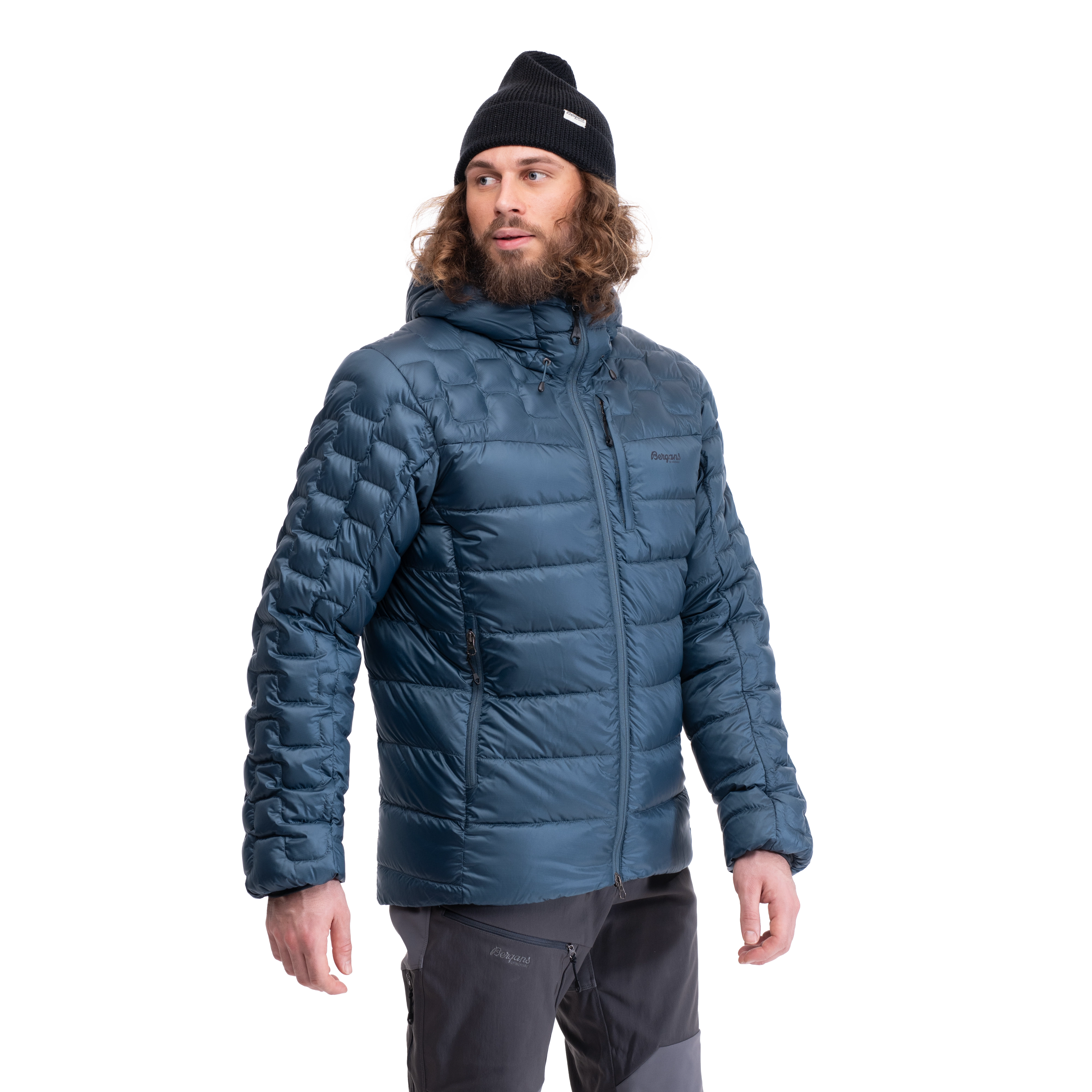 Magma Medium Down Jacket w/Hood Men