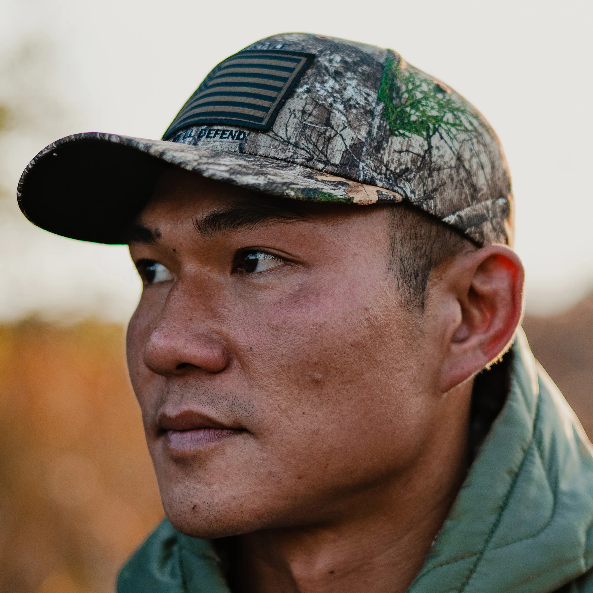 Realtree Edge Flag Stretch Fit Hat