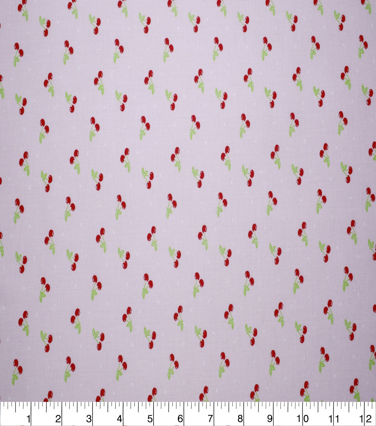 Cherries on Light Pink Quilt Cotton Fabric by Quilter's Showcase
