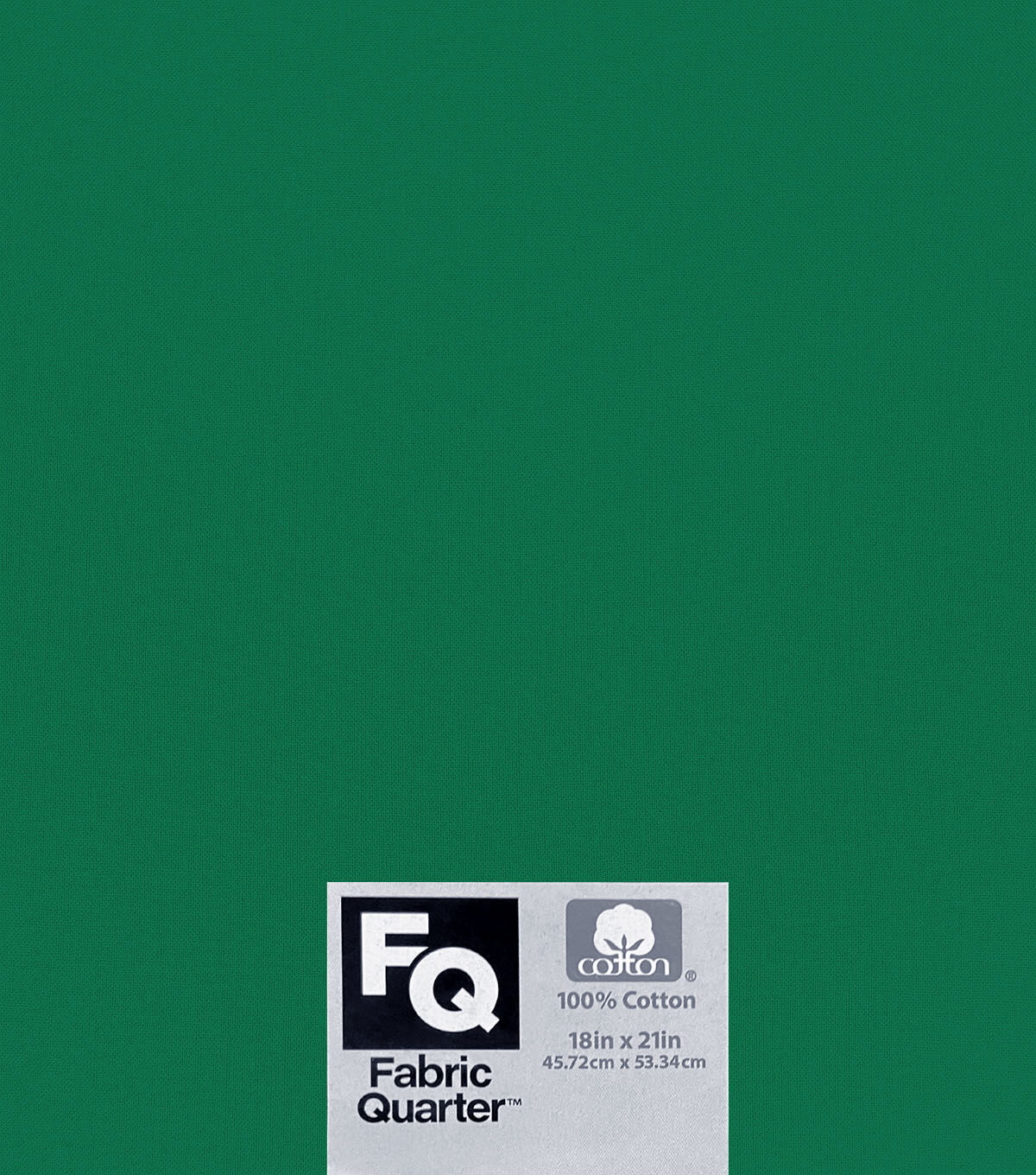 Green 1 Piece Cotton Fabric Quarter