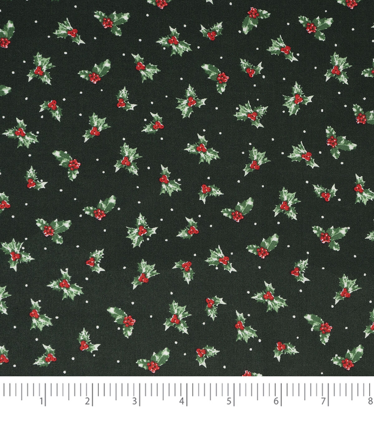 Singer 18 x 21 Poinsettias Christmas Cotton Fabric Quarters 5ct