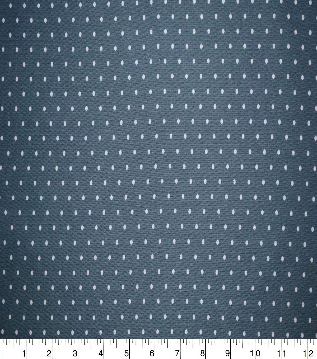 Pin Dots on Bluefin Quilt Cotton Fabric by Quilter's Showcase