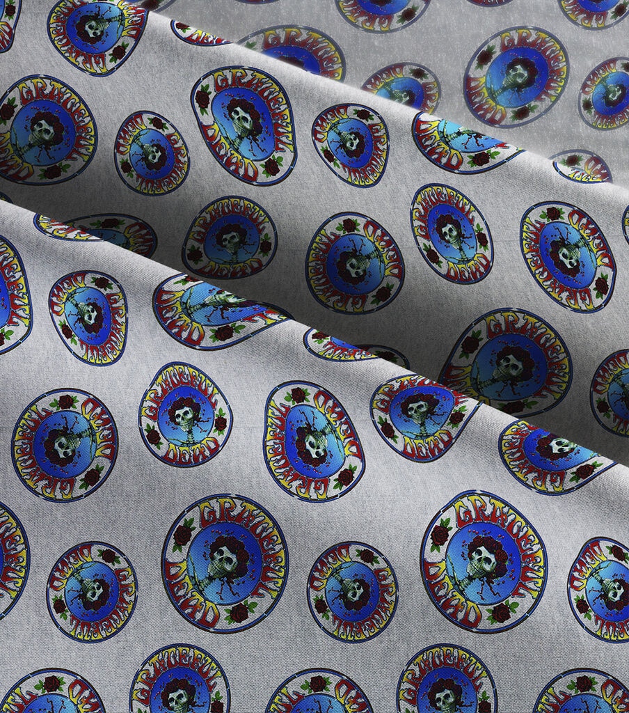 Grateful Dead Cotton Fabric Logo