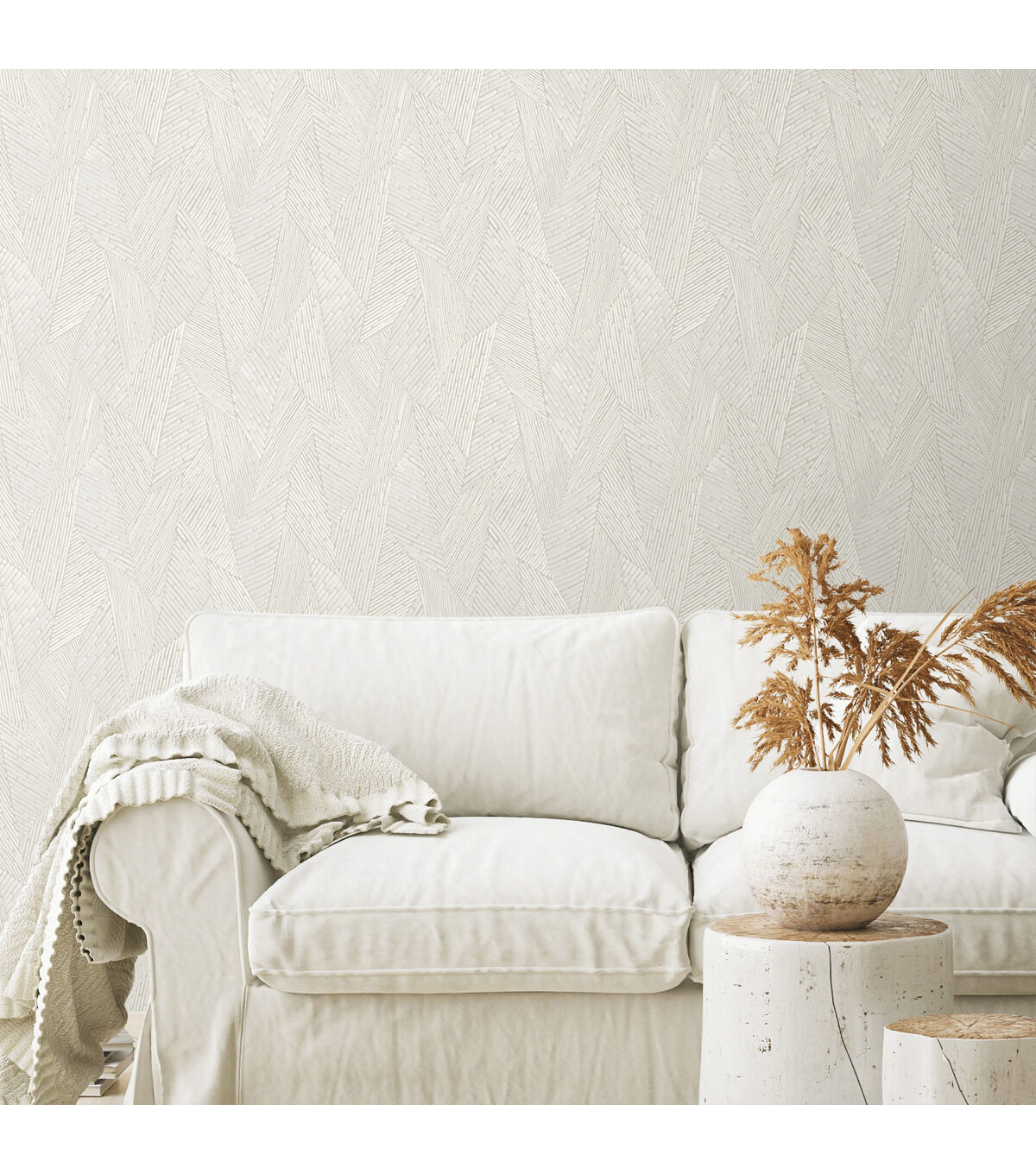 RoomMates 20..5 x 16.5 Woven Reed Stitch Peel & Stick Wallpaper