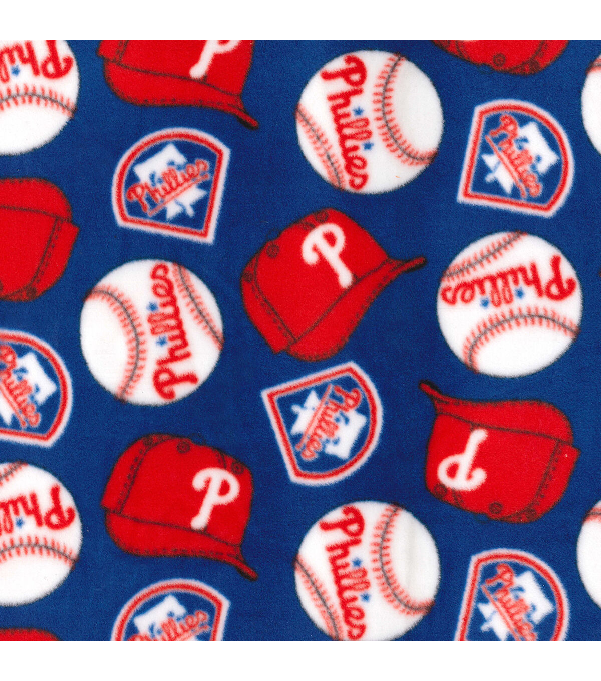 Fabric Traditions Philadelphia Phillies Fleece Fabric Tossed