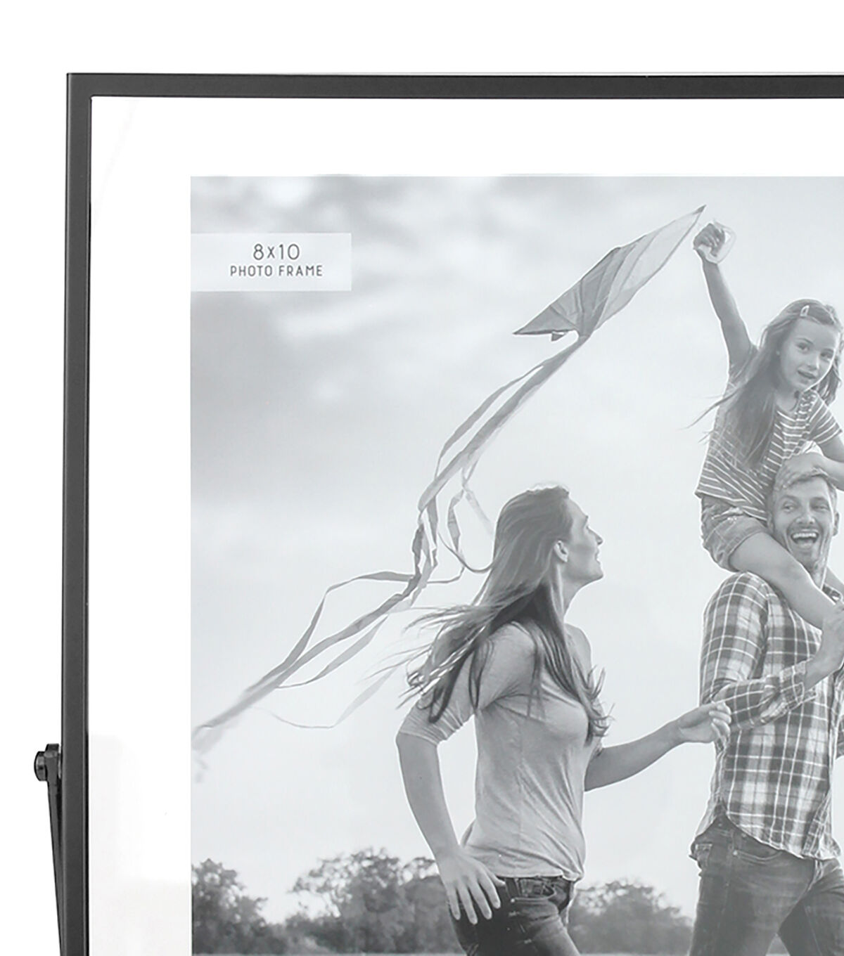 8 x 10 Black Floating Easel Tabletop Picture Frame