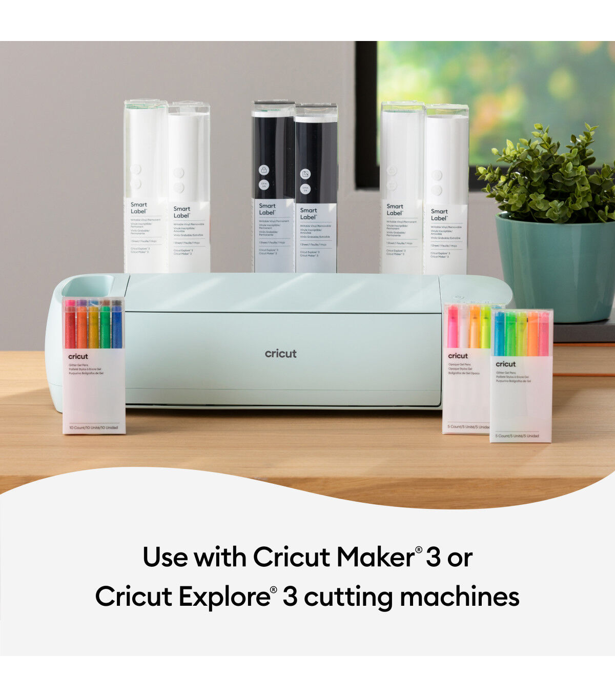 Cricut 13 x 3' Smart Label Permanent Writable Vinyl Roll