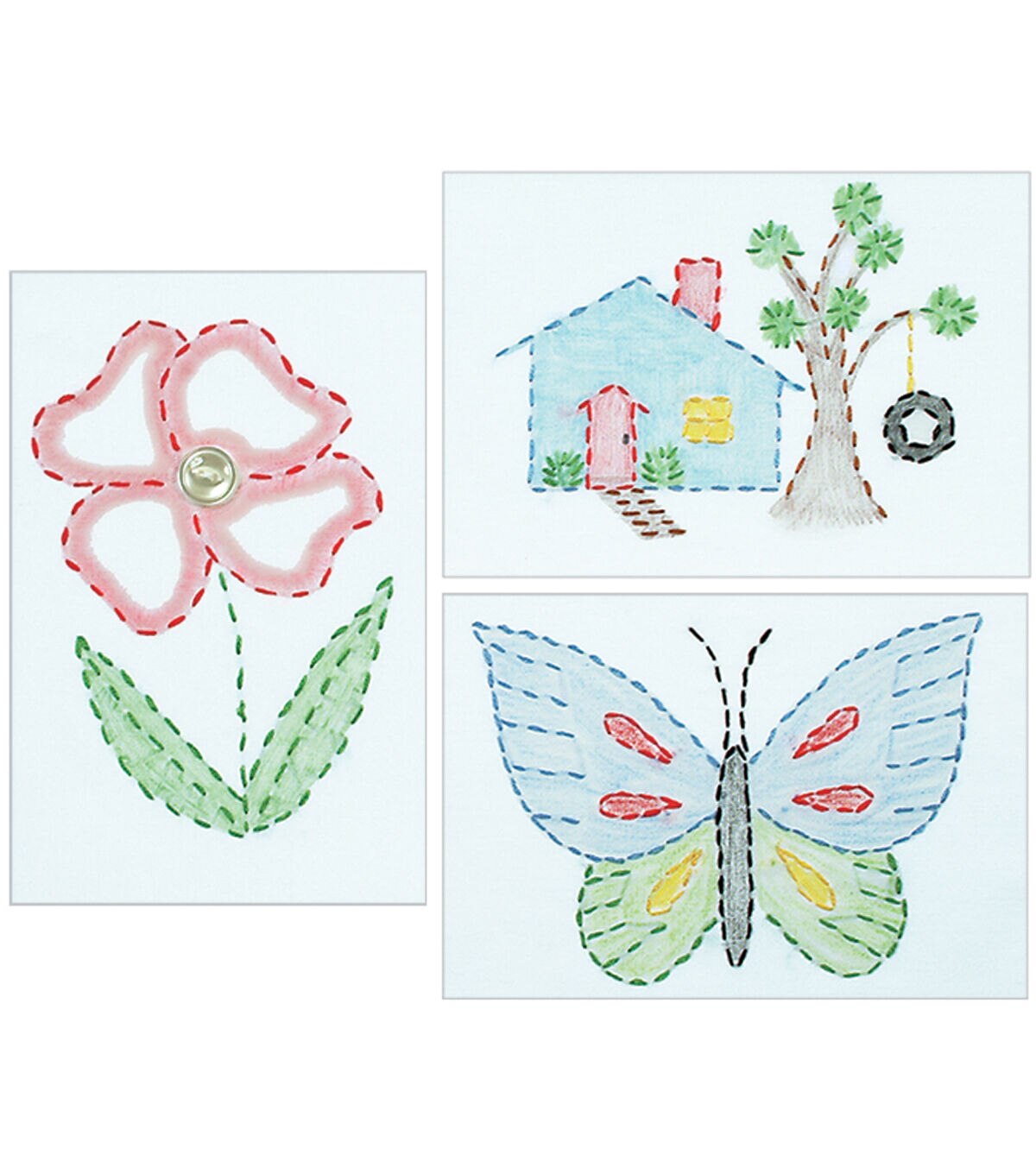 Jack Dempsey 6 x 8 Outside Fun Stamped Embroidery Kit 3ct