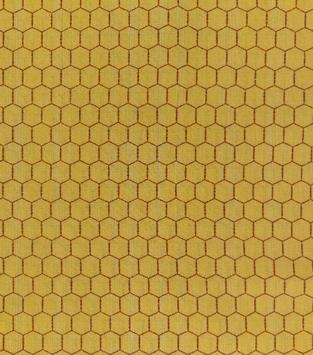 Chicken Wire on Yellow Quilt Metallic Cotton Fabric by Keepsake Calico
