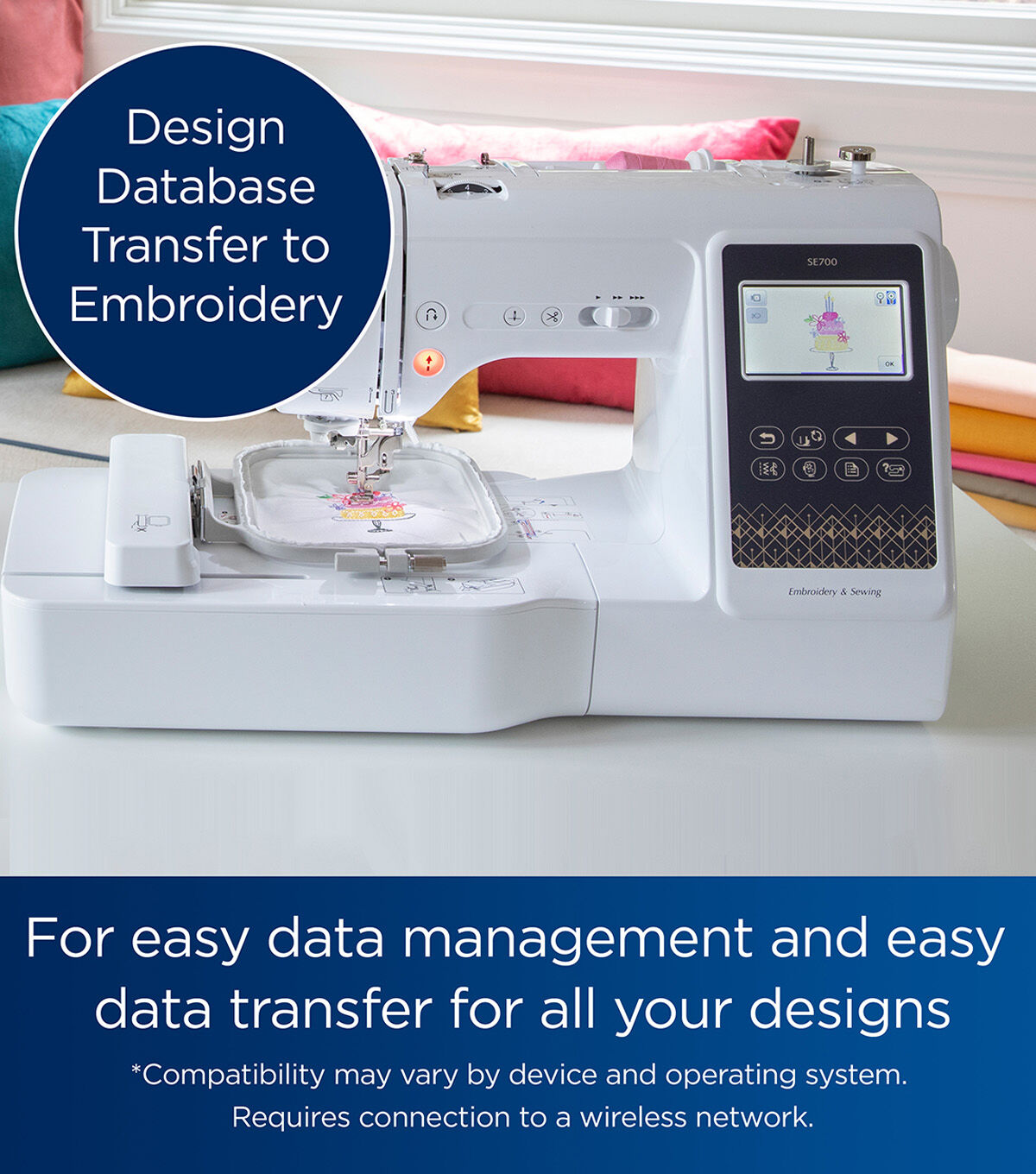 Brother SE700 Computerized Sewing and Embroidery Machine with Artspira App