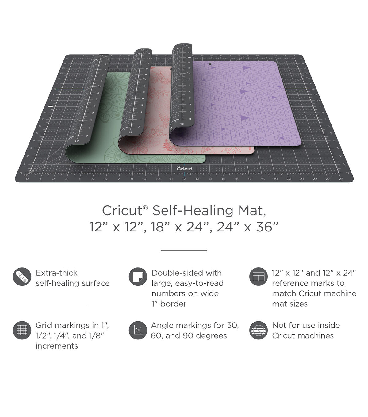 Cricut 18 x 24 Rose Decorative Self Healing Mat