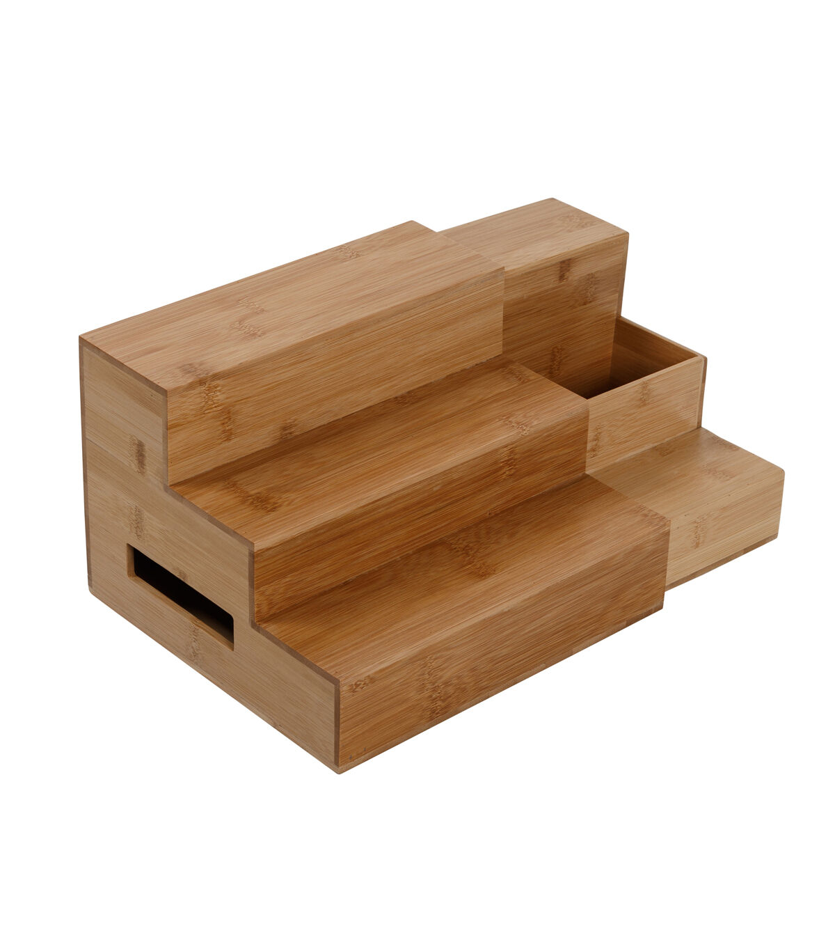 Honey Can Do 6 Natural Bamboo Expandable 3 Tier Spice Rack