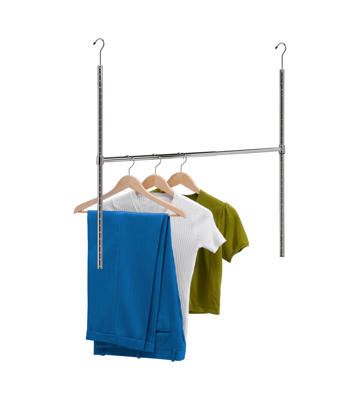 Honey Can Do 35 x 22.5 Chrome Adjustable Hanging Closet Rod
