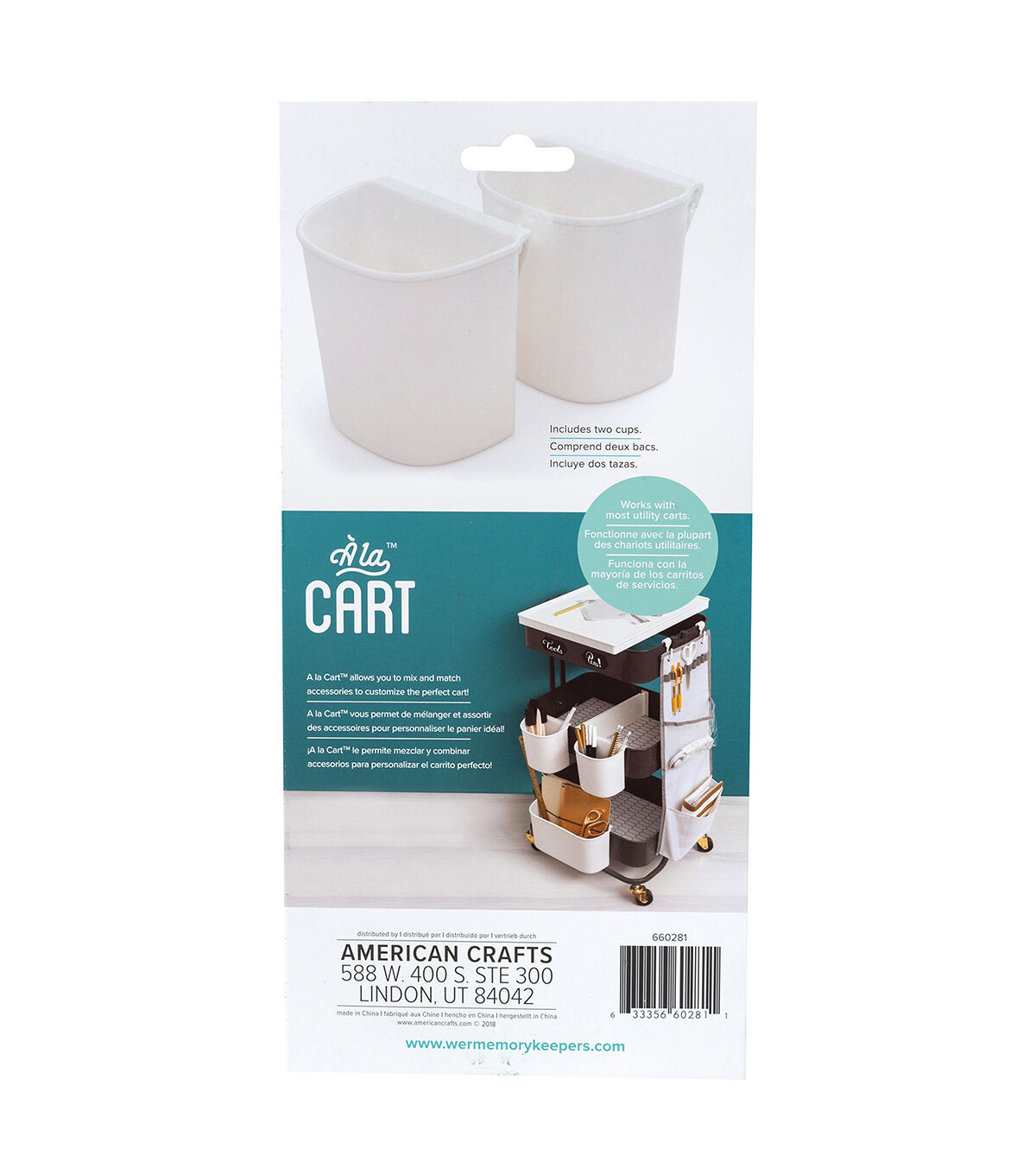 We R Memory Keepers Cart Small Cups