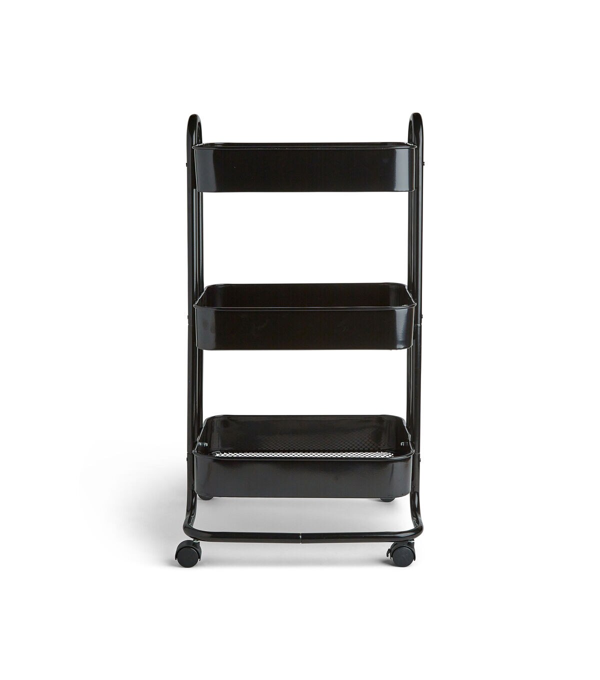 17 Rolling 3 Tier Metal Storage Cart by Top Notch