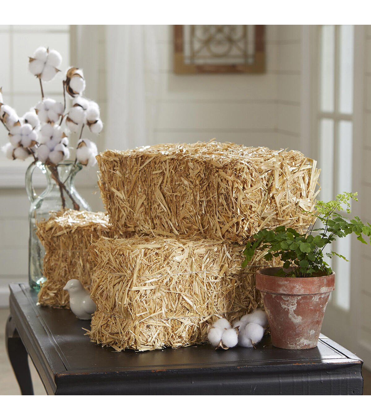 FloraCraft 13 Natural Decorative Straw Bale