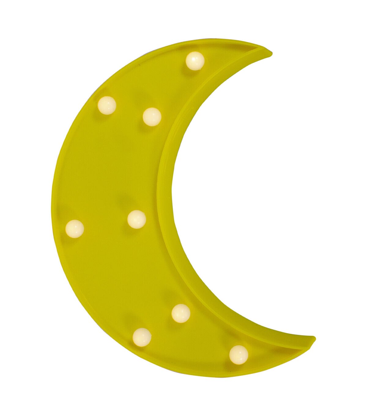 Northlight 9.5 LED Lighted Yellow Crescent Moon Marquee Wall Sign
