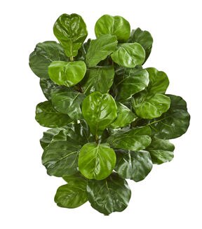 Nearly Natural 5ft. Fiddle Leaf Artificial Tree with Decorative Planter
