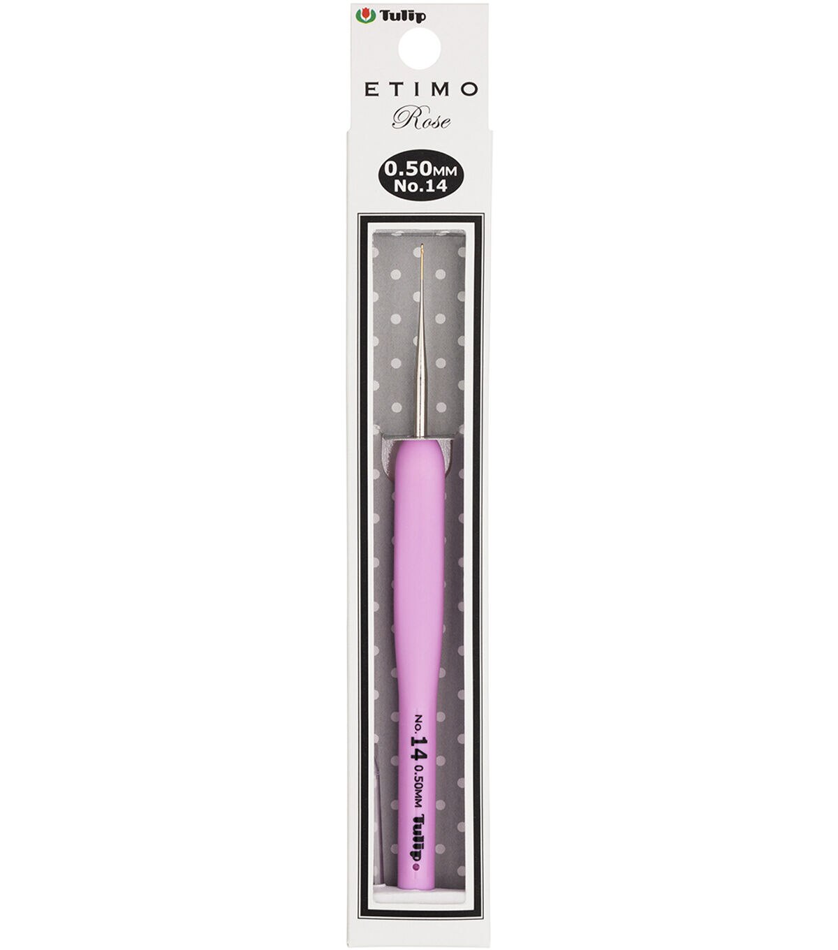 Tulip Etimo Rose Steel Crochet Hook Size 14/.5mm