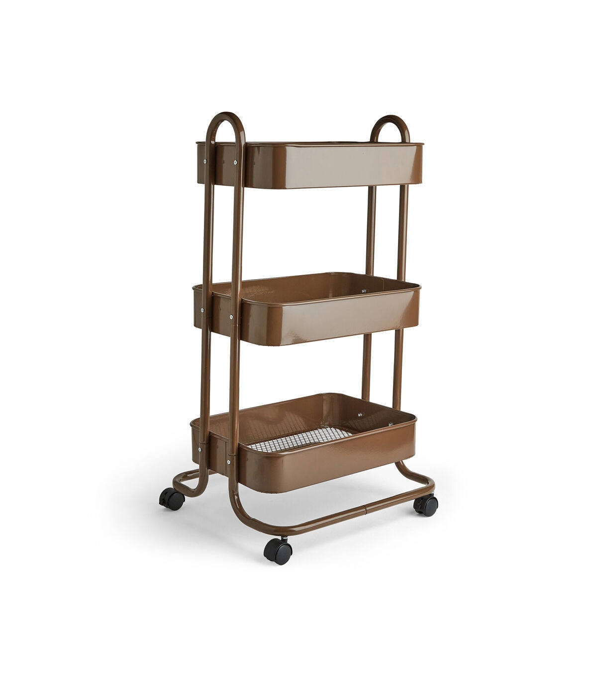 17 Rolling 3 Tier Metal Storage Cart by Top Notch