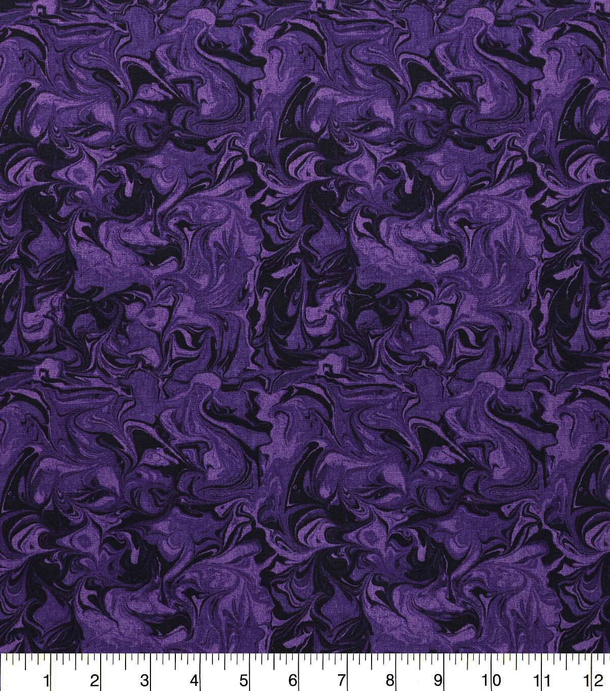 Purple Ocean Depths Quilt Cotton Fabric by Keepsake Calico
