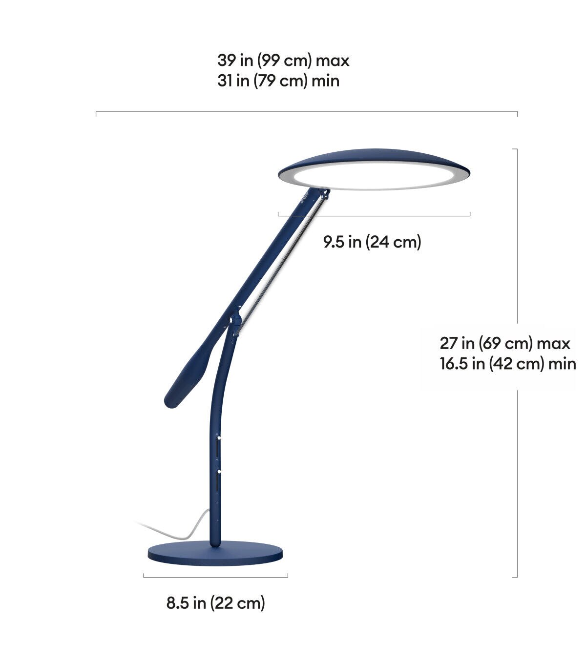 Cricut Bright 360 Ultimate LED Table Lamp - Indigo
