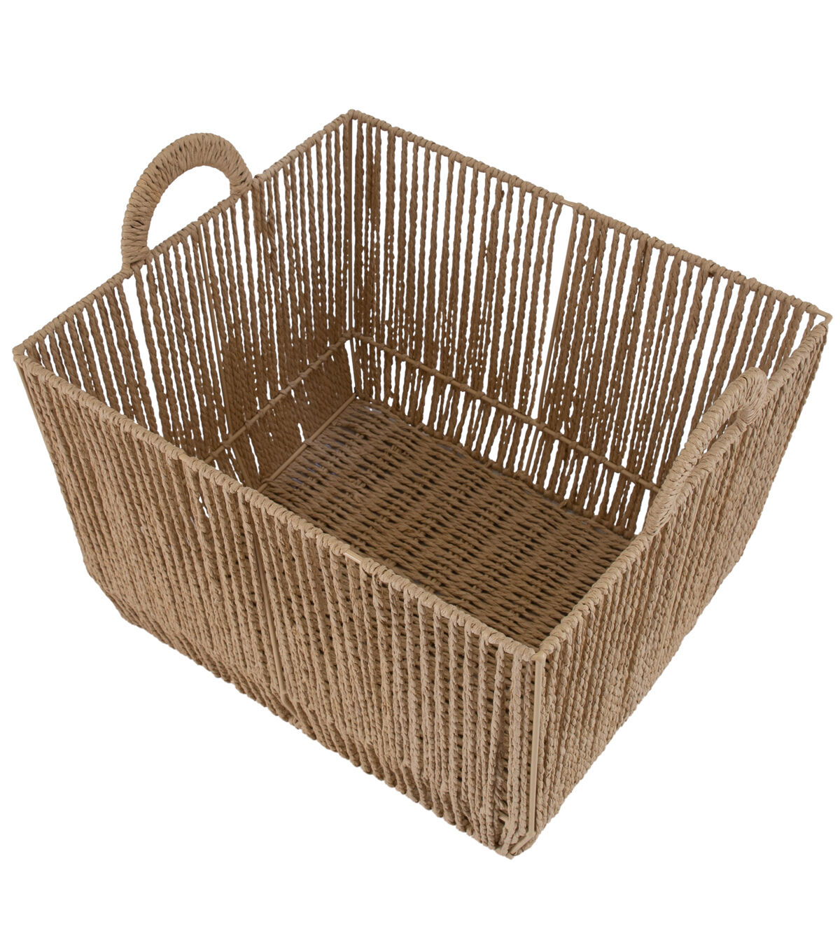 Simplify 12 x 10 Dutch Weave Storage Basket With Round Handles