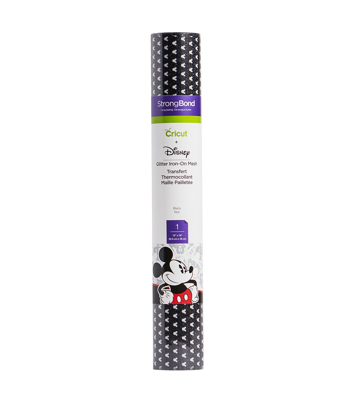 Cricut 12 x 19 Mickey Glitter Iron On Mesh Roll
