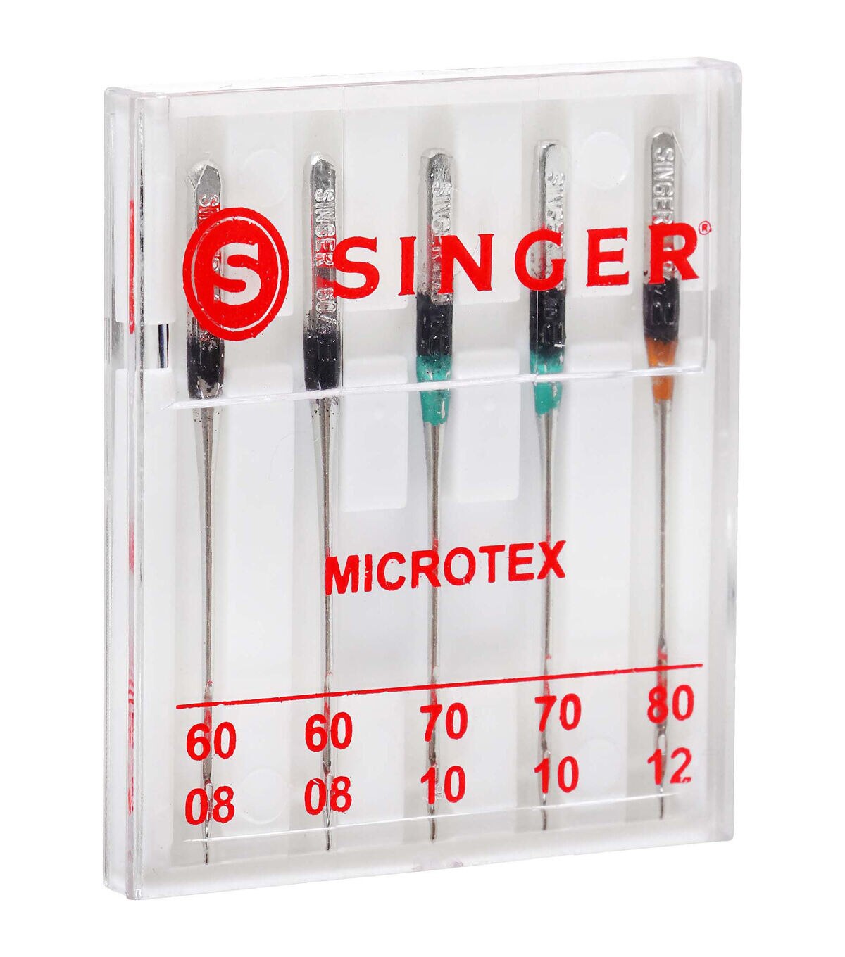 SINGER Universal Microtex Sewing Machine Needles Assorted Sizes 5ct