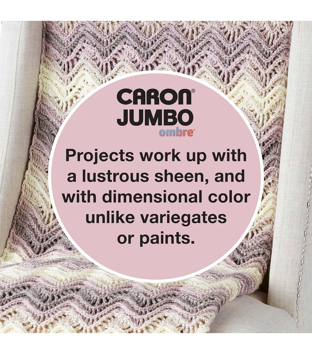 Caron Simply Soft Ombres 235yds Worsted Acrylic Yarn