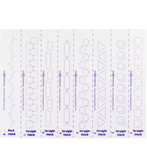 Creative Impressions 9 x 6 Embroidery Stitch Templates 4pk