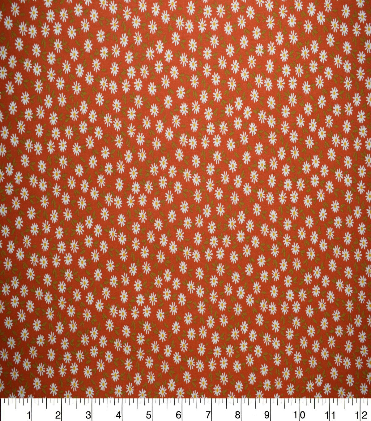 Packed Ditsy Floral on Red Quilt Cotton Fabric by Quilter's Showcase