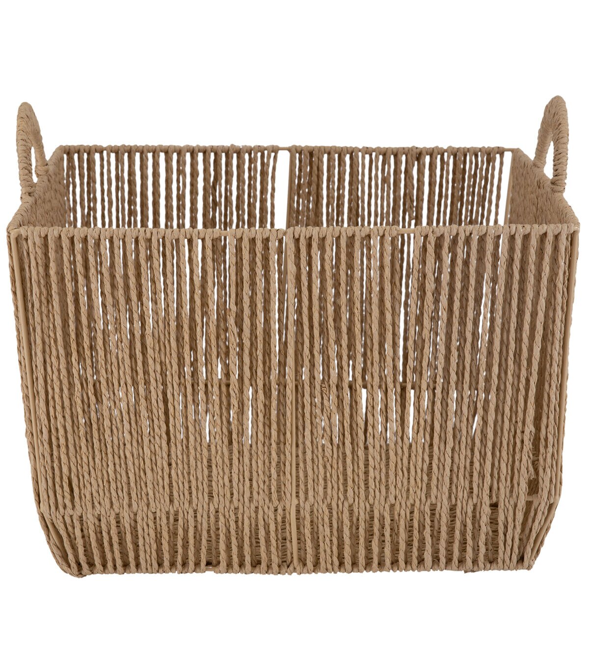 Simplify 12 x 10 Dutch Weave Storage Basket With Round Handles