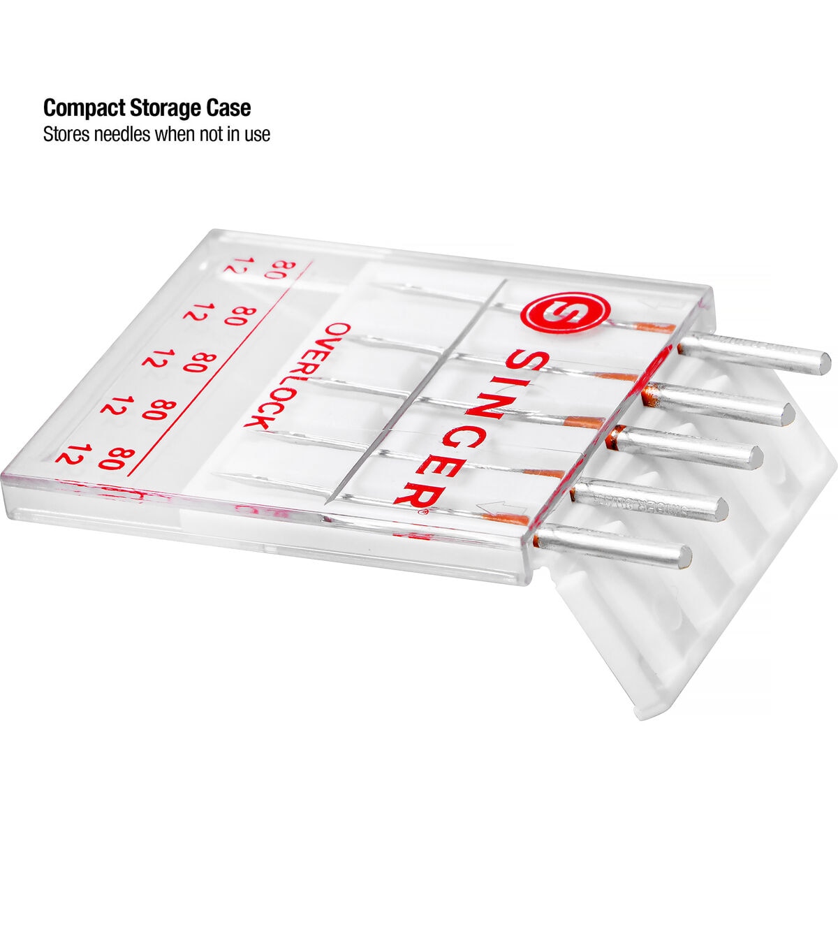 SINGER 80/12 Universal Regular Point Overlock Serger Needles 5pk