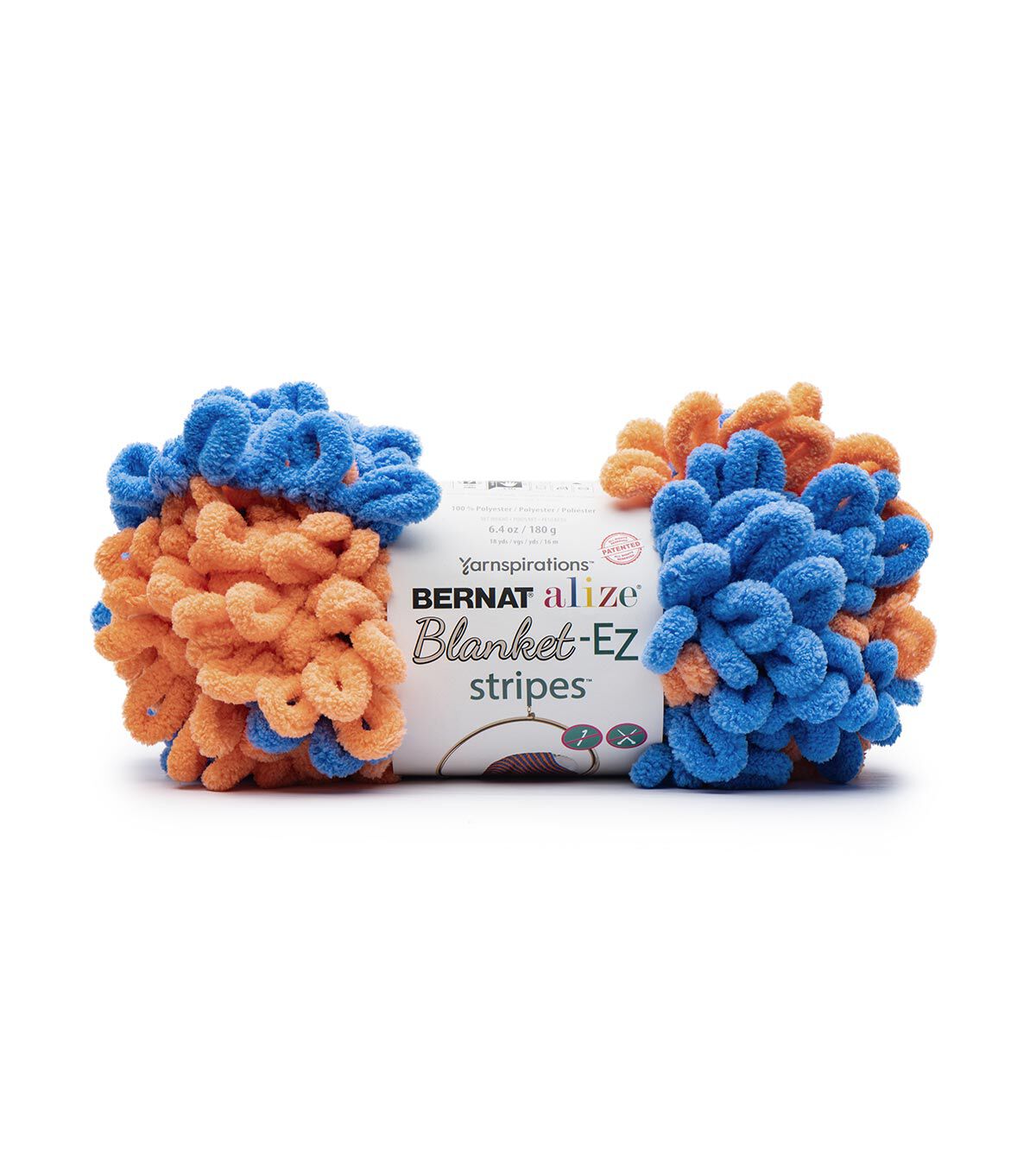Bernat Alize EZ Stripes Loop Blanket 18yds Super Bulky Polyester Yarn