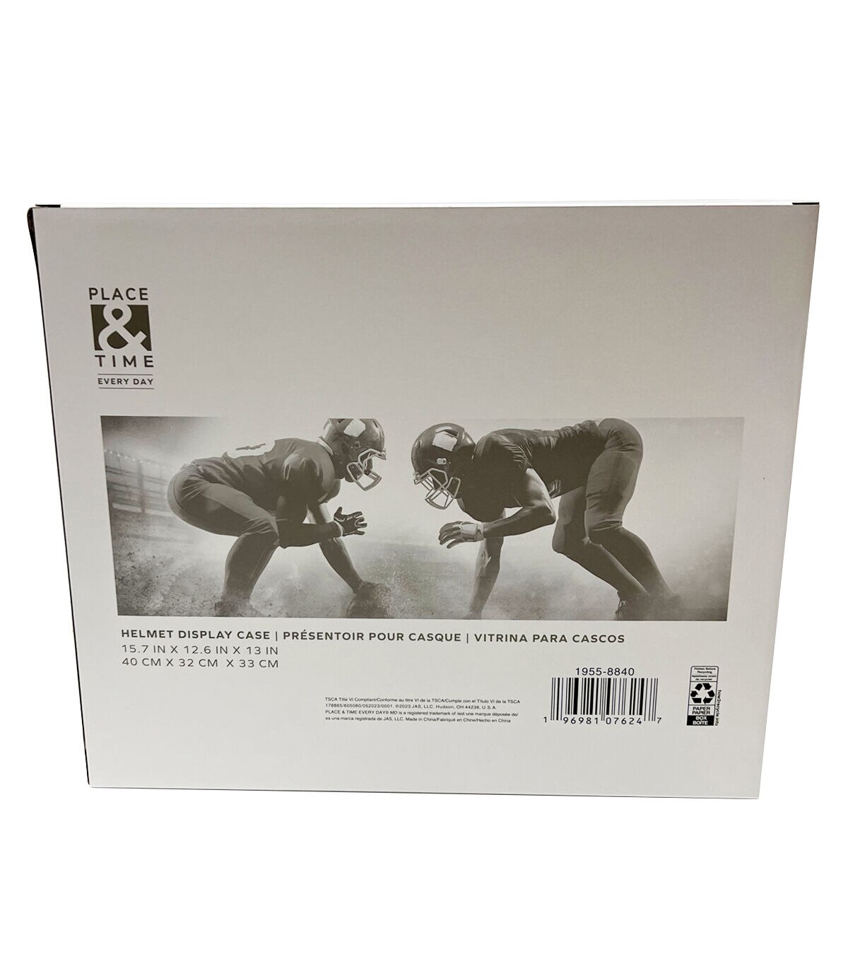 16 x 13 Acrylic Helmet Display Case by Place & Time