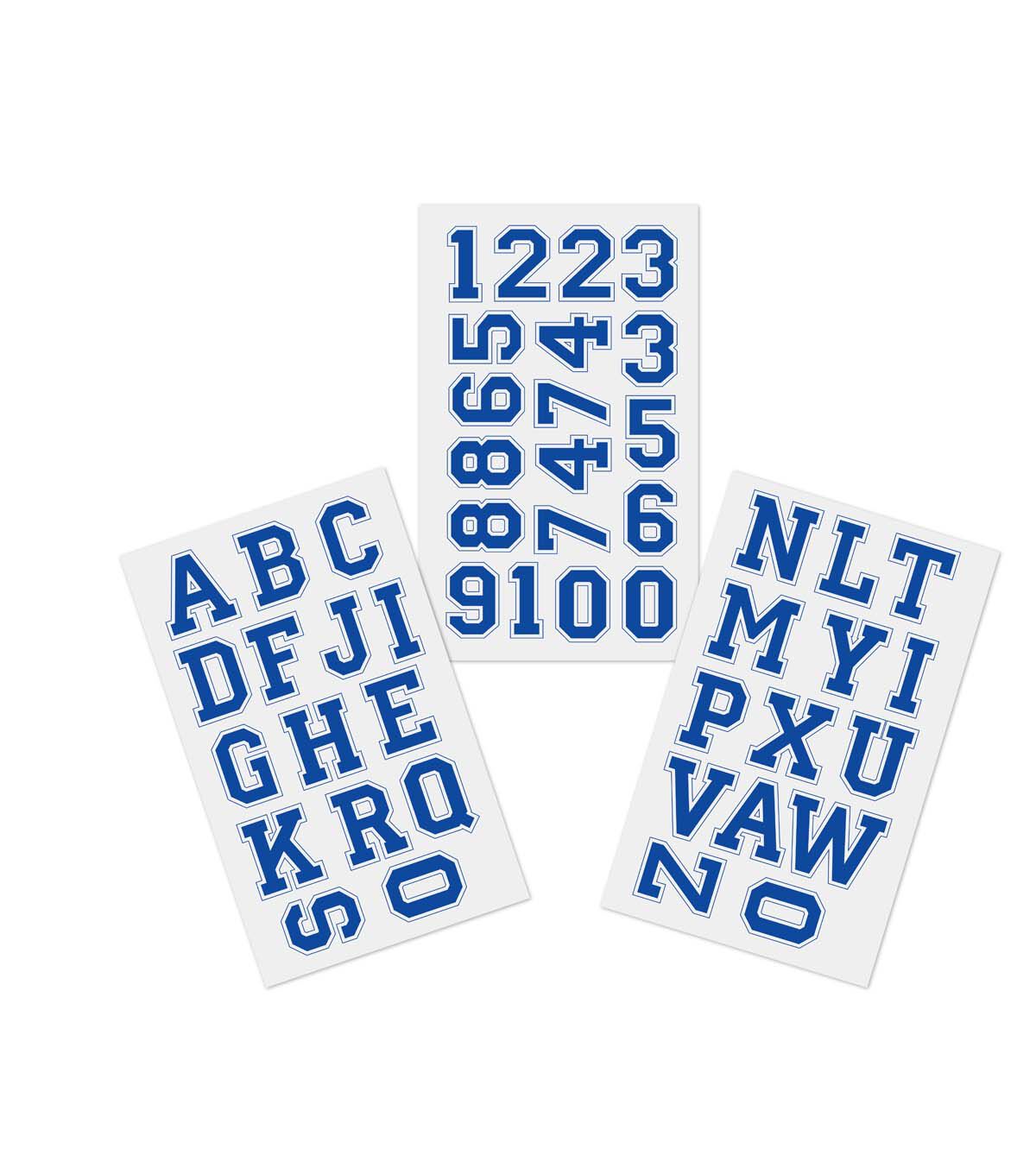 1.75 Iron On Letters & Numbers 3 Sheets by hildie & jo