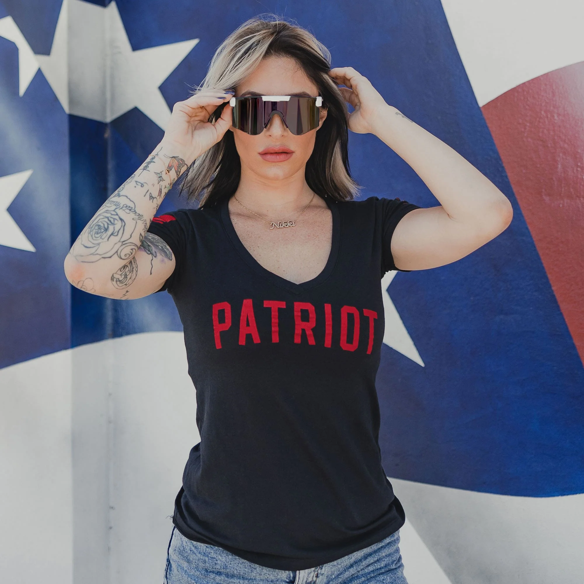 Women's Zero F's Given V-Neck - Black