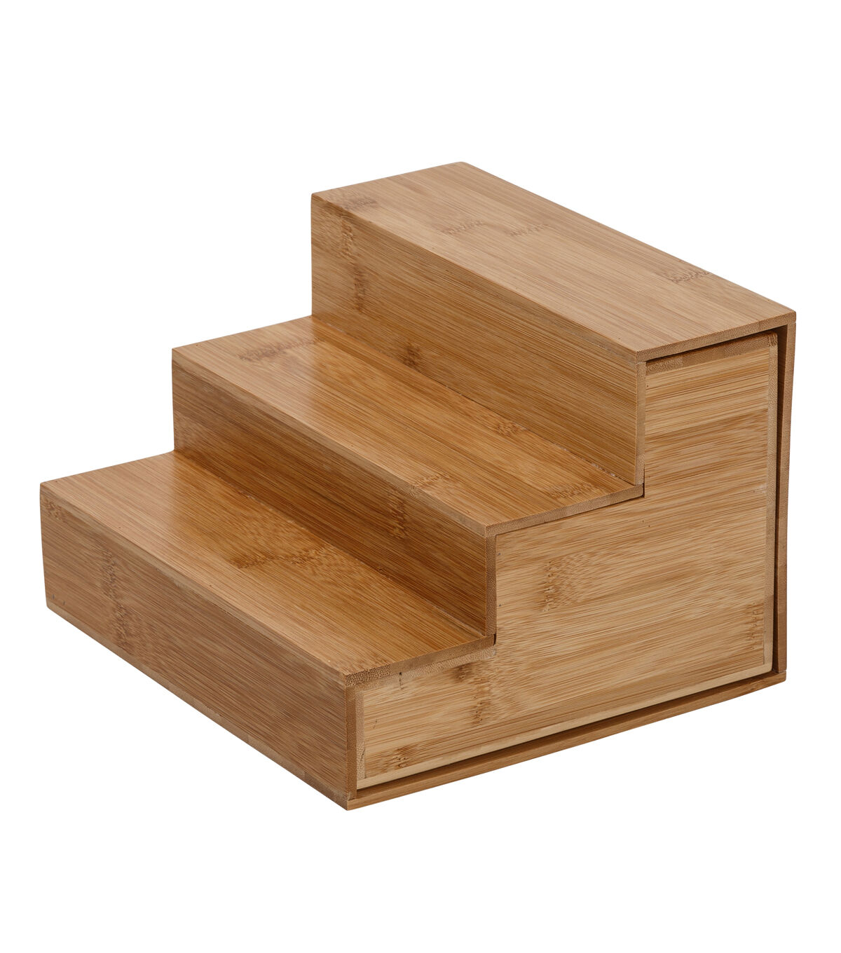 Honey Can Do 6 Natural Bamboo Expandable 3 Tier Spice Rack