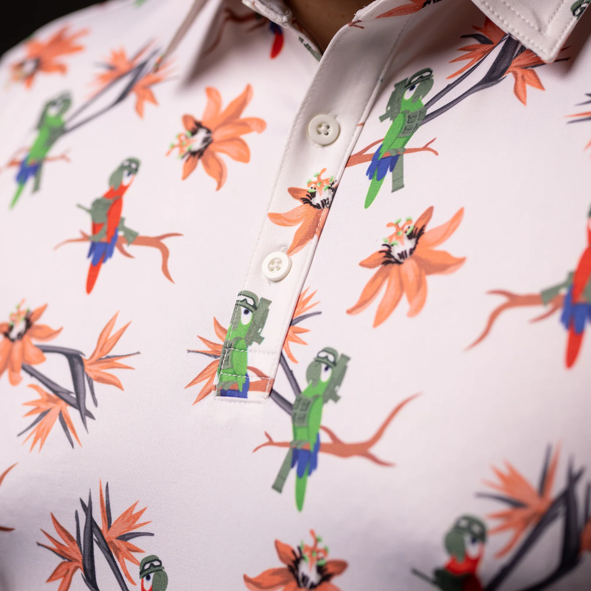 Men's Polo - Parrot Trooper