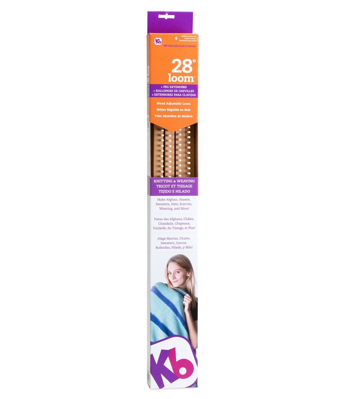 28 Knitting Board With Peg Extenders