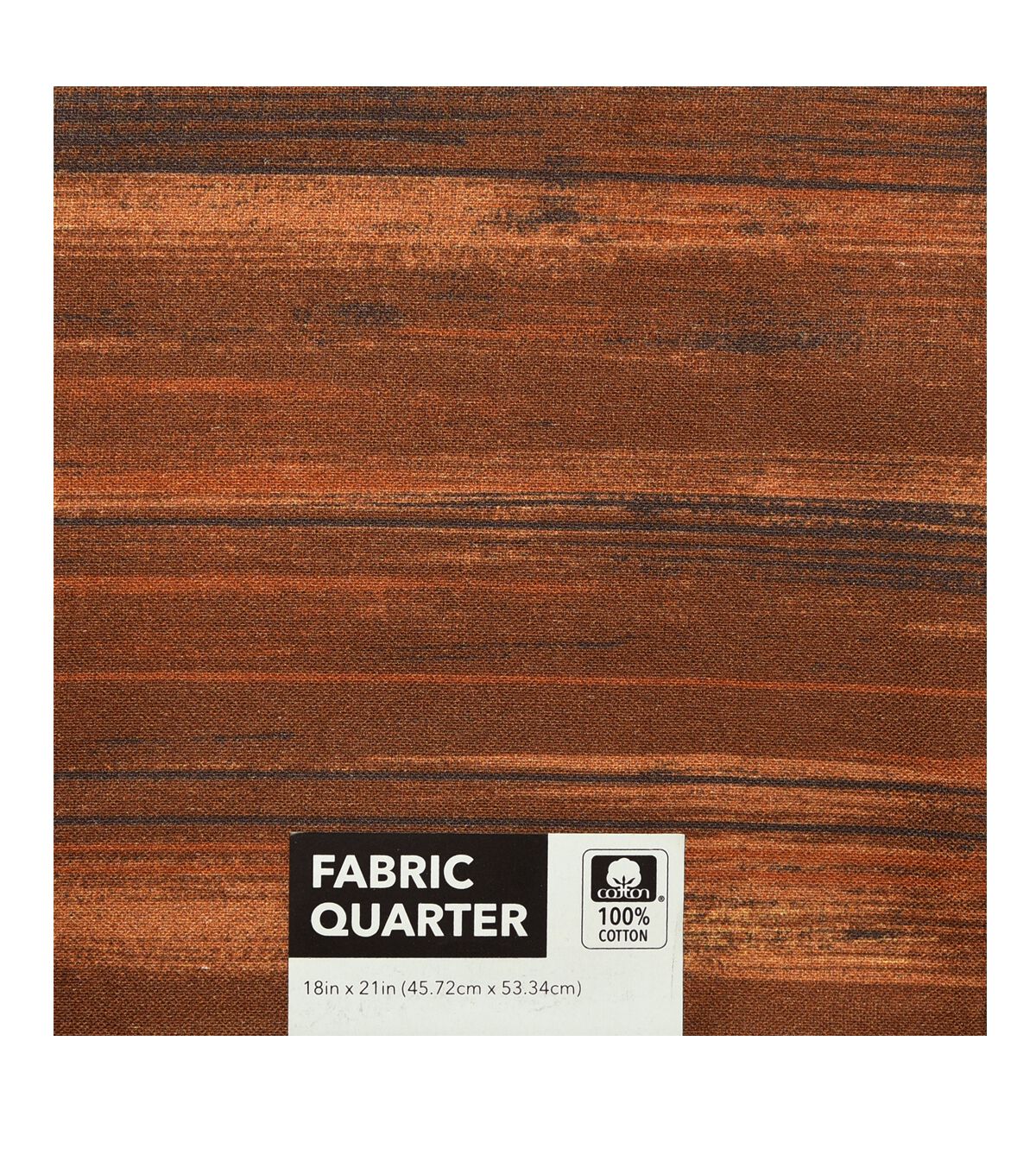 18 x 21 Brown Striped Cotton Fabric Quarter 1pc by Keepsake Calico