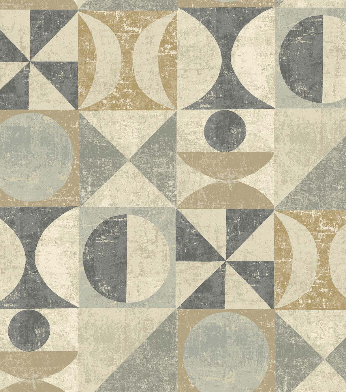 Surface Style 20.5' x 18' Pewter Take Form Peel & Stick Wallpaper